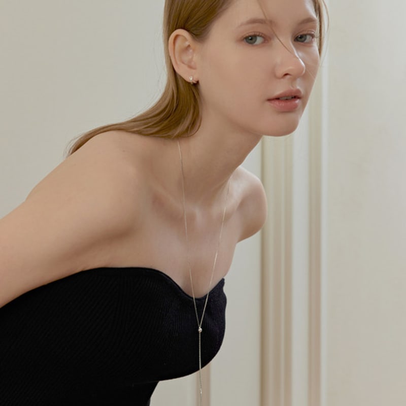 Lewe Slide ball long necklace