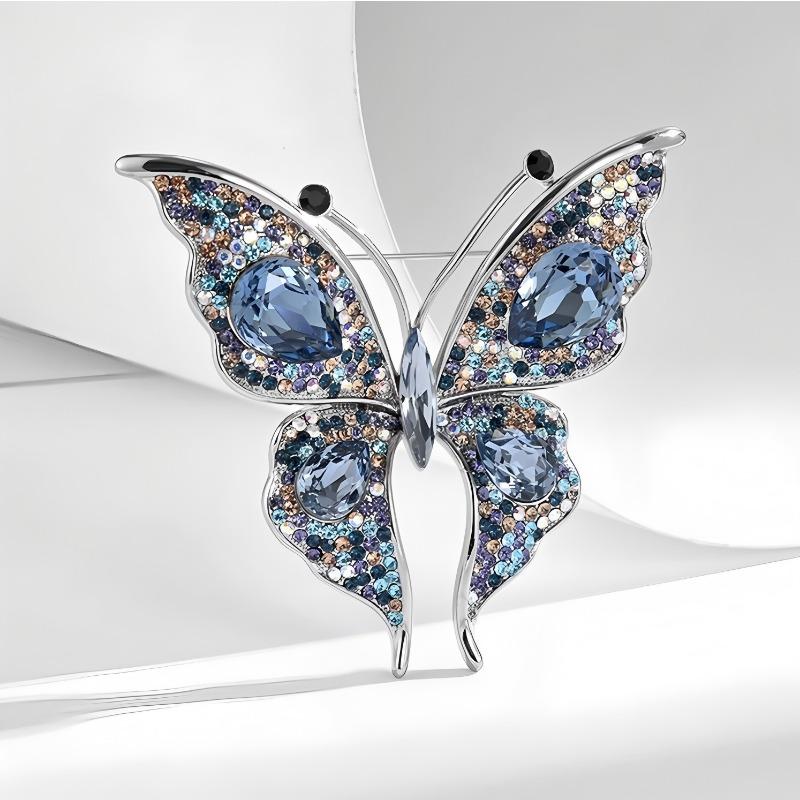 Yingyun Butterfly Brooch Is A High-end Women's Exquisite Crystal Butterfly Brooch with A Light Luxury Design Sense