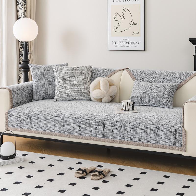 Light Luxury High-End Sofa Cushion, Universal In All Seasons, Non-Slip Leather Sofa Cover  New Sofa Cover, Seat Cushion