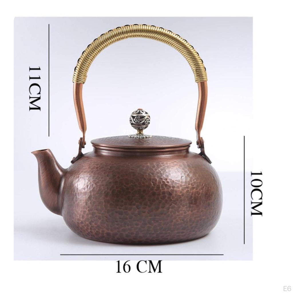 Hammered Copper Teapot Retro Thickened for Collectors