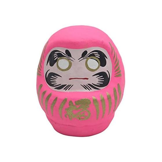 Made in Japan Lucky invitation Daruma pink (total length 5.8cm)