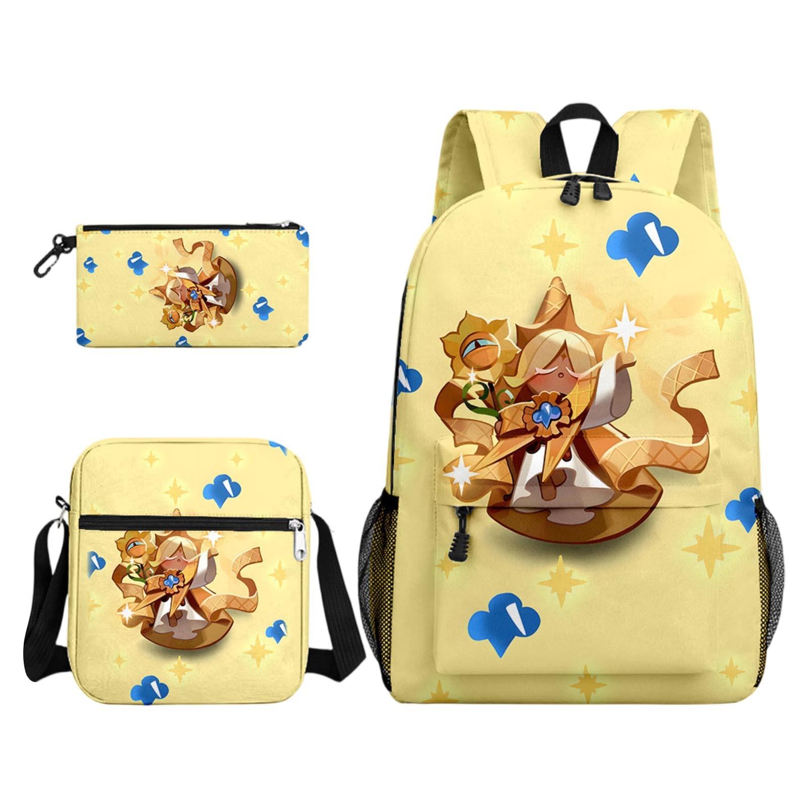 

Школьные ранцы Рюкзаки с героями мультфильмов для начальной школы Детские сумки Рюкзаки большой вместимости One Size жёлтый