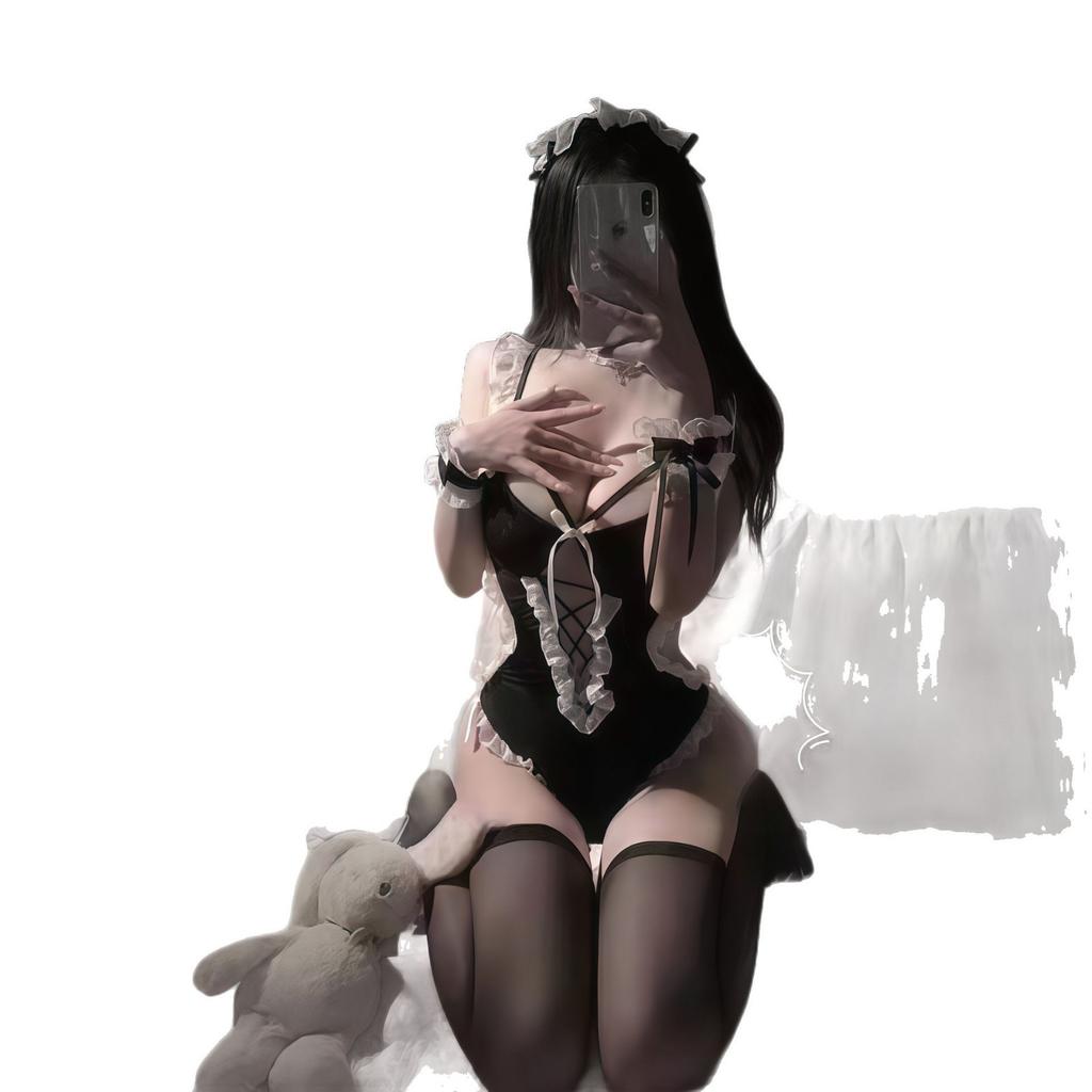 Sex clothes pure desire maid halter sexy lace onesie seduction straps uniform women's suit