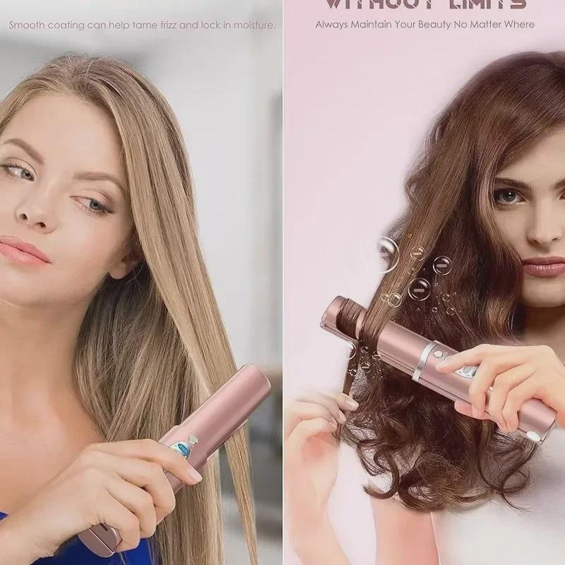 Fast-Heating Ionic Hair Straightener and Curler: Damage-Free Dual-Use Styling Tool