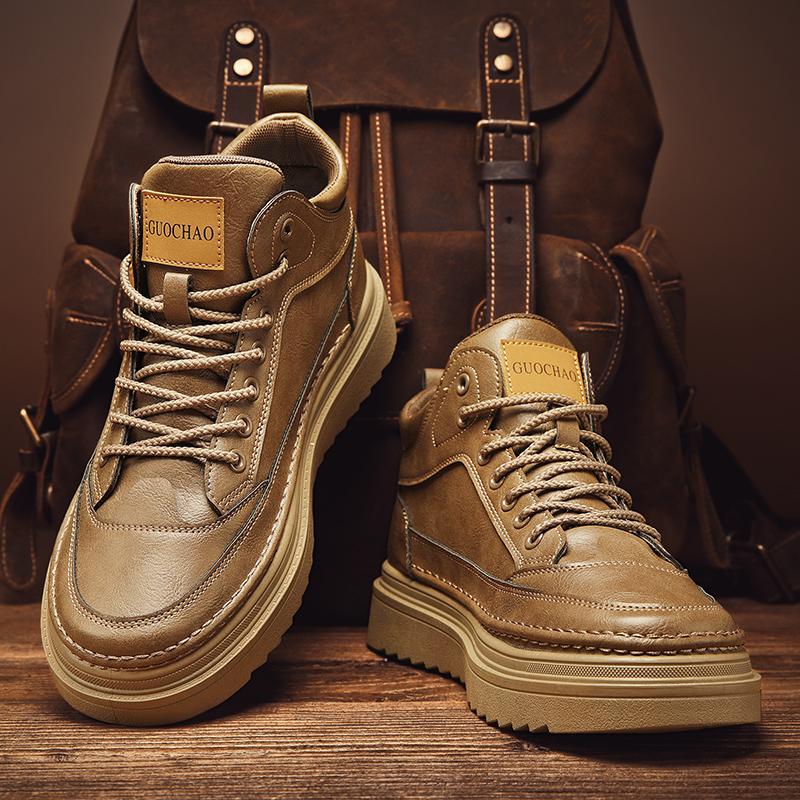 High-top autumn new board shoes casual labor insurance Martin boots