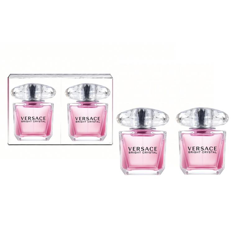 VERSACE Pink Radiant Crystal Diamond Perfume Two Piece Set 30ml*2 Eau De Toilette 30ml*2