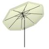 Outdoor Garden Parasol Tilting Round Parasol Ø2.7 M with Crank and UV50+ Sun Protection, Beige