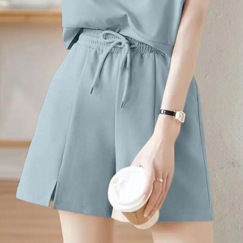 Summer Fairy Casual Shorts & Tee Set for Women - Fresh & Age-Reducing Two-Piece