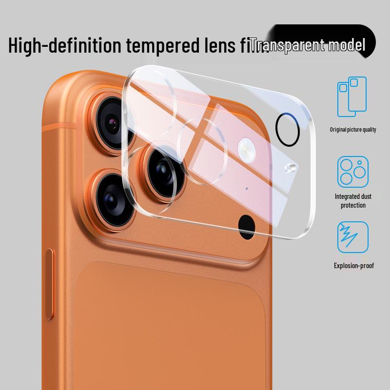 Apple iPhone 17 Pro Max Rear Camera Lens Protector, Tempered Full Coverage Sticker
