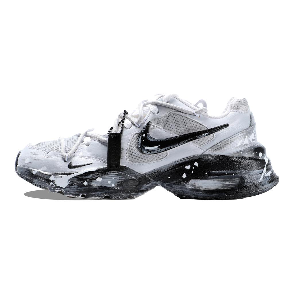 Nike Air Max Fusion Mesh Cushioning Slip Resistant Abrasion Resistant Breathable Low top Chunky Sneakers Women's CJ1671-100(Team130-VAM)