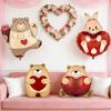 4/8/12Pcs Heart Shaped Bear Balloons Cartoon Standing Bear Valentine'S Day Wedding Decor Foil Balloons Engagement Anniversary