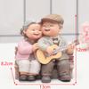 Grandparents Figurines Elderly Couple Figurines Craft Night Light Miniature Sweet Ornament Love Statue Bedside Decor Accessories