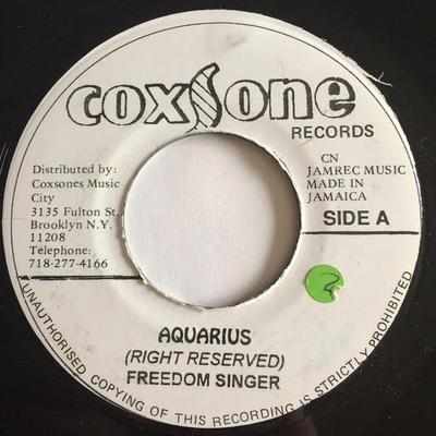 7-Zoll-Schallplatte FREEDOM SINGERS - Aquarius NONE Coxsone Records Jamaica Reggae, Ska & Dub Gebraucht