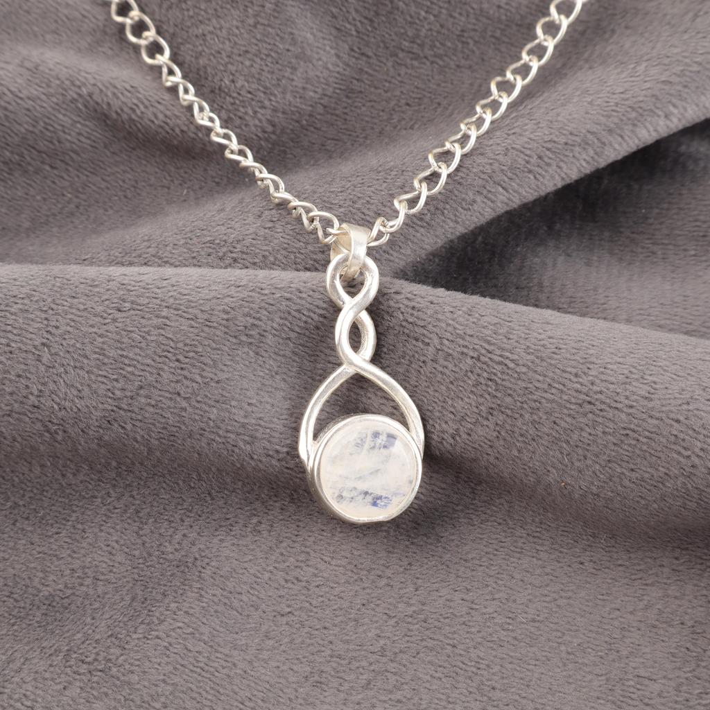 Rainbow Moonstone Gemstone Jewelry, 925 Solid Sterling Silver Pendant, Handmade Beauteous Silver Jewelry, Moonstone Designer Pendant For Gift