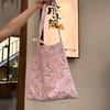 5 Embossed Jacquard Canvas Bag Crossbody Bag Women's New Handheld Shoulder Tote Underarm Bag