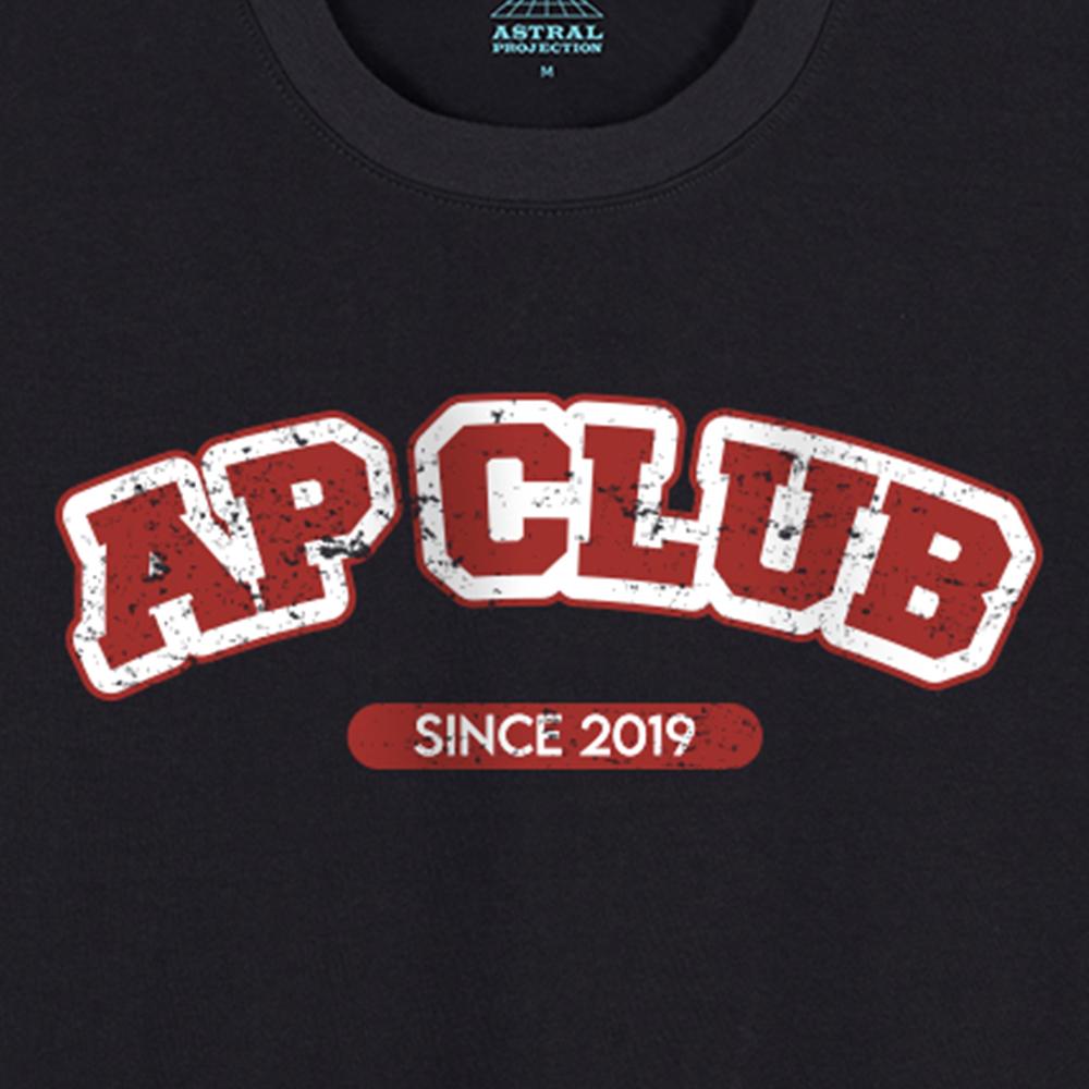 ASTRAL PROJECTION Ap Club Oversized Long Sleeve T-Shirt_Charcoal