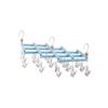 Multi-Functional Retractable Windproof Clothes Drying Rack with Seamless 3D Design and Storage Clips