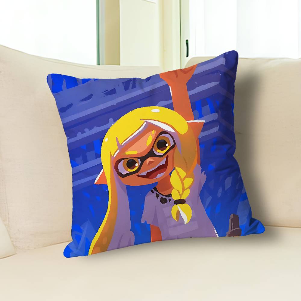 H-Houzuki Marie Octoling Game Pillow Cases for Bedroom Living Room Sofa Home Decor Polyester Cushion Cover with Zipper