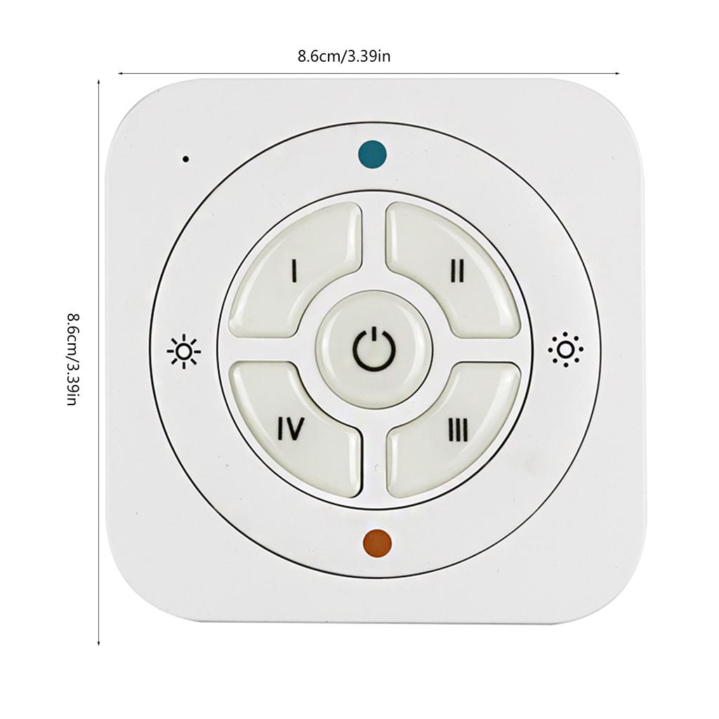 RF Remote Controller for Single Color LED Strip Lights 9-Key Wireless Dimmer Dimming Control for Room Home