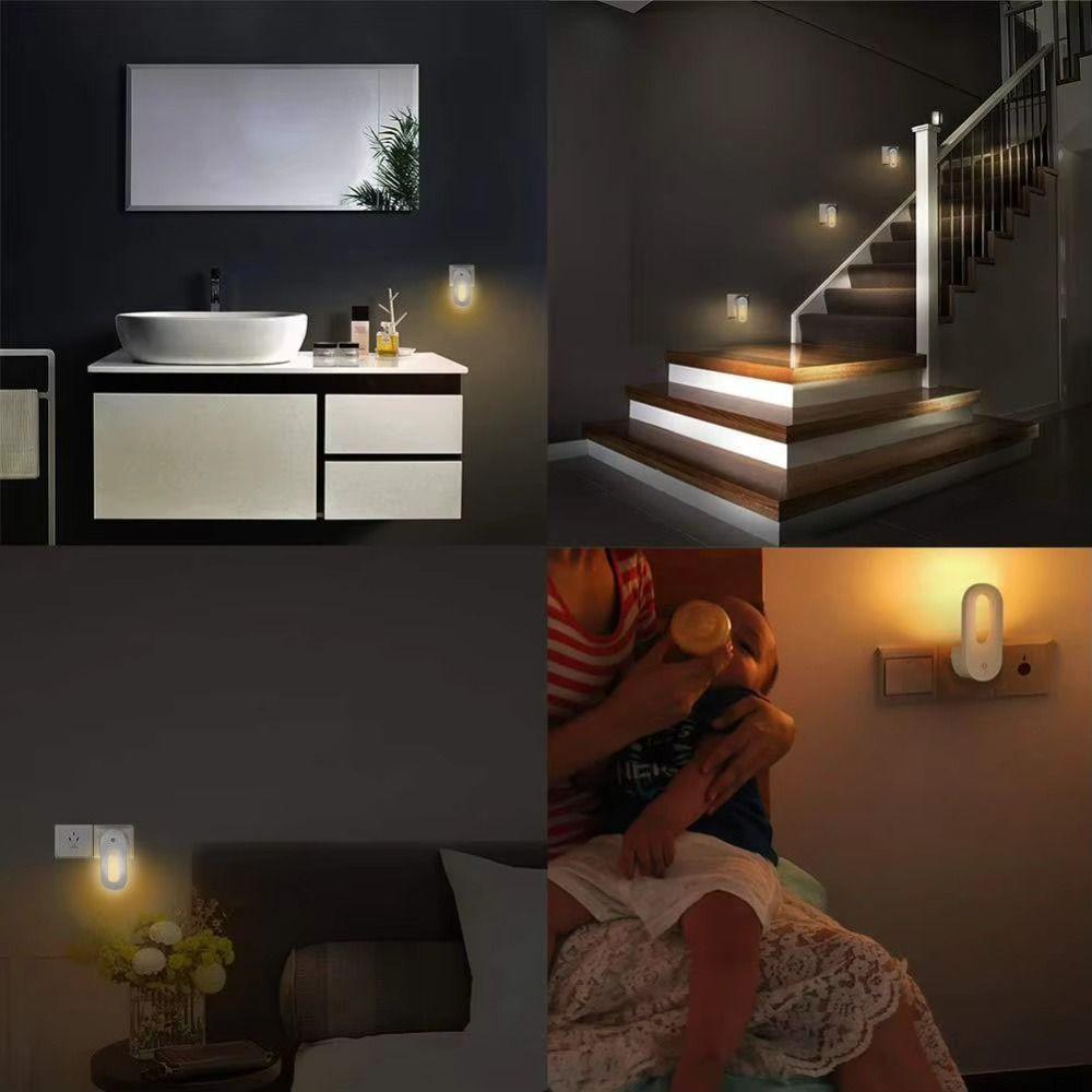 Portable Wall Night Light 0.7W LED home lighting Wall Lamp USB Night Light  Kids Room