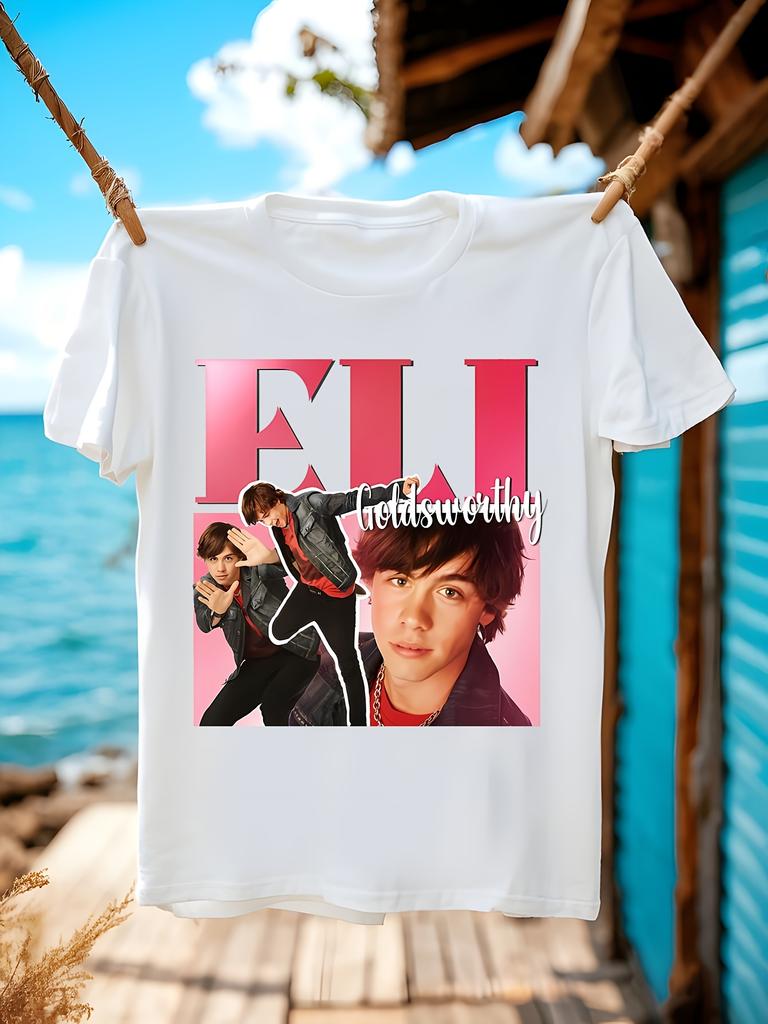 Eli Goldsworthy Degrassi Graphic Tshirt Bold Pink Letteri...