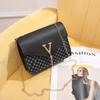 Chain, Fashionable and Simple Women's Bag, New Letter Fringed Small Square Bag, Printed Polka Dot Shoulder Bag, One Piece.