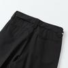 Men's Spring 2026 Casual Trousers - Korean Style, Non-Iron, Loose Tapered Suit Pants with Half Elastic Waist