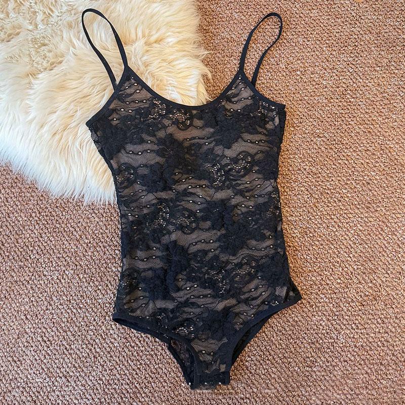 Sexy Lace Backless Sleeveless Slim Camisole Summer Women's Bodysuit