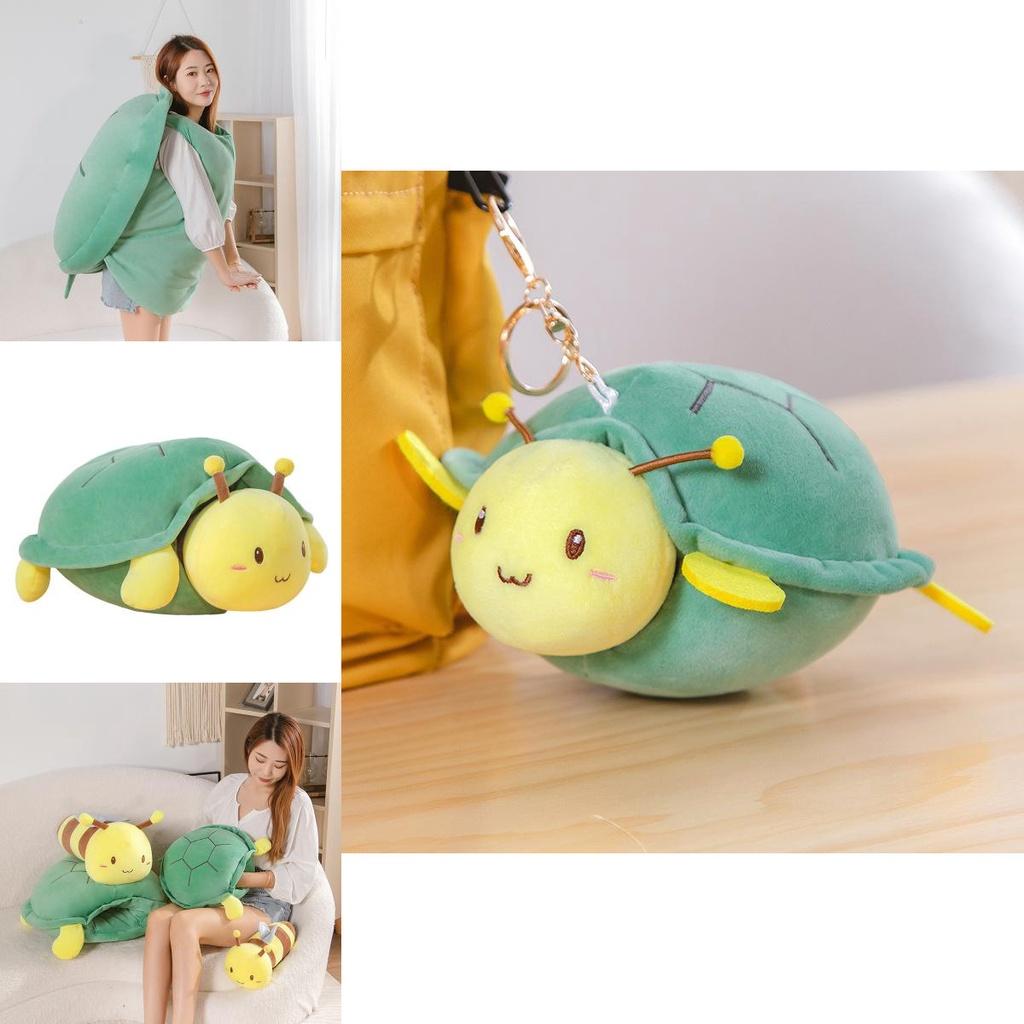 Süßes tragbares Schildkrötenpanzer-Stofftier für kreatives Spielen und Abenteuer