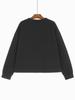 Xitao Line Pleated Slit Irregular Loose Long Sleeved T-shirt  GJ1243