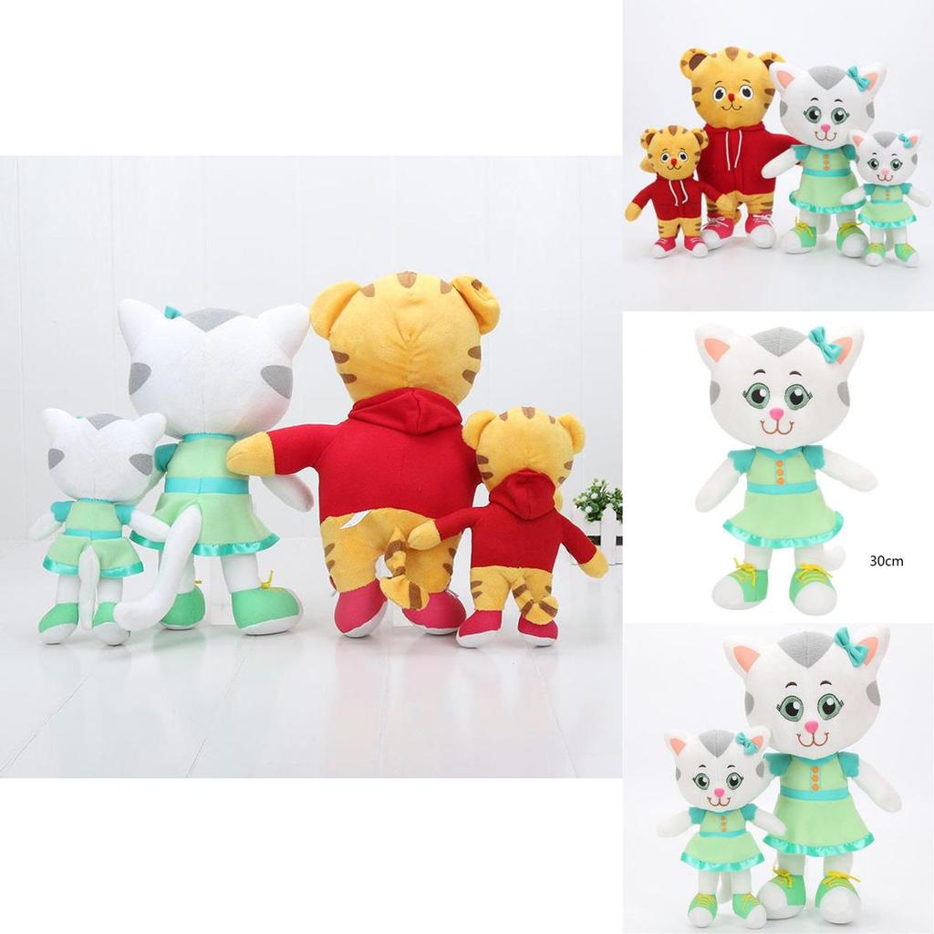 Hochwertige Daniel Tiger und Katerina Kittycat Plüschtiere für Feiertagsstimmung