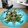 1pc TMNT Stickers Chair Carpet for Office, Indoor Non-Slip Polyester Fiber Carpet,  Machine Washable, Durable Construction Yy251205134