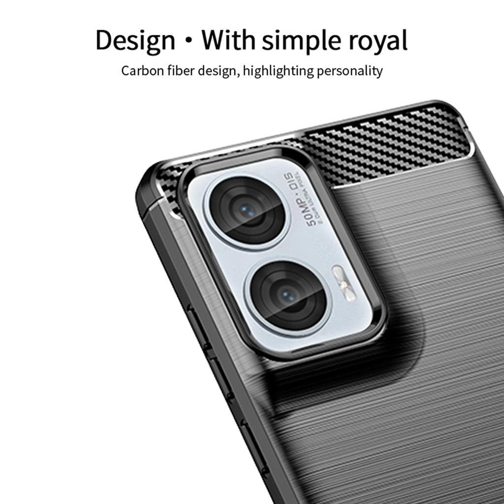 MOFI JK Serie-1 für Motorola Edge 50 Fusion 5G Hülle Gebürstetes TPU Weiche Handyhülle