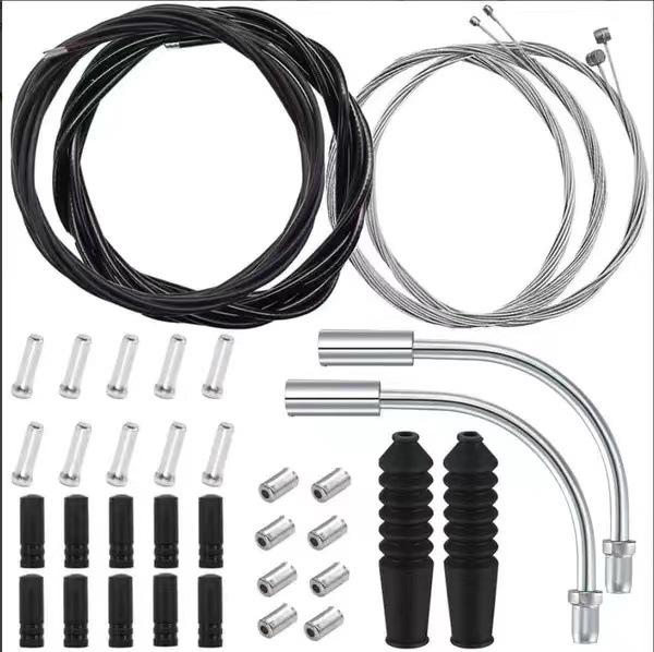 Bicycle Brake & Shifter Cable Housing Set - Universal 5mm/4mm for Mountain/Road Bikes