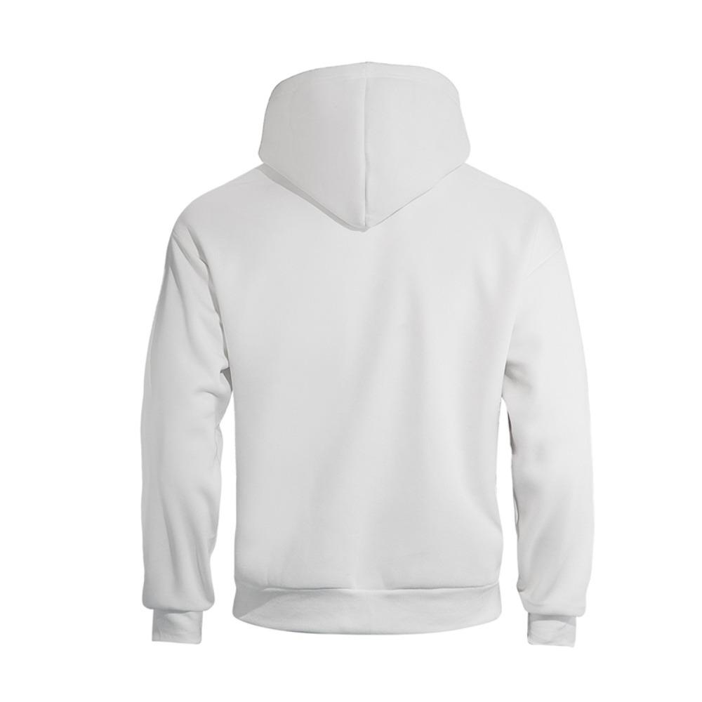 Schlichtes Design Kapuzen-Reißverschluss-Doppelkapuzen-Sweatshirt für Männer Frauen Herbst Winter Ins Style Partnerlook