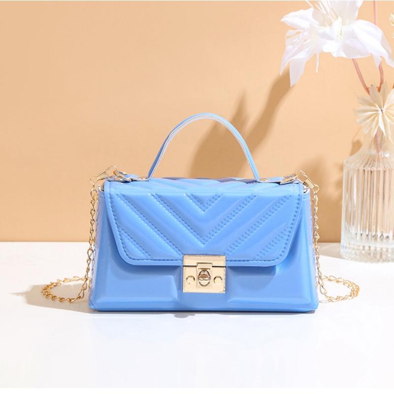 

Новая модная женская сумка, сумка-мессенджер на цепочке через плечо, маленькая квадратная сумка, портативная сумка для поездок на работу, одна для женщин синий
