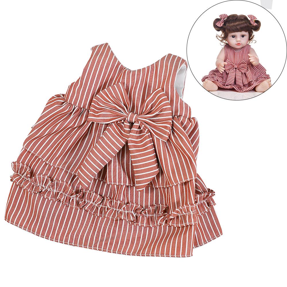 18" Soft Silicone Reborn Doll Clothes, 45cm DIY Girl's Realistic Doll Outfit.
