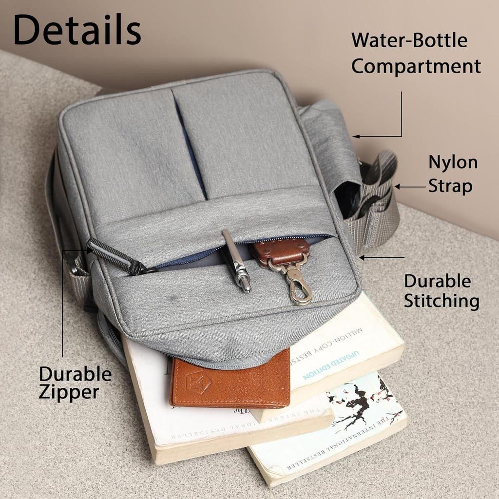 Water Resistance Side Bag - Travel Bag - Office Business Bag - Cross Body Bag - Messenger Bag - Sling Bag for Men and Women Adjustable Strap