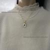 Double-Layer Turquoise & Freshwater Pearl Baby Necklace, 3-4mm, Versatile Wear