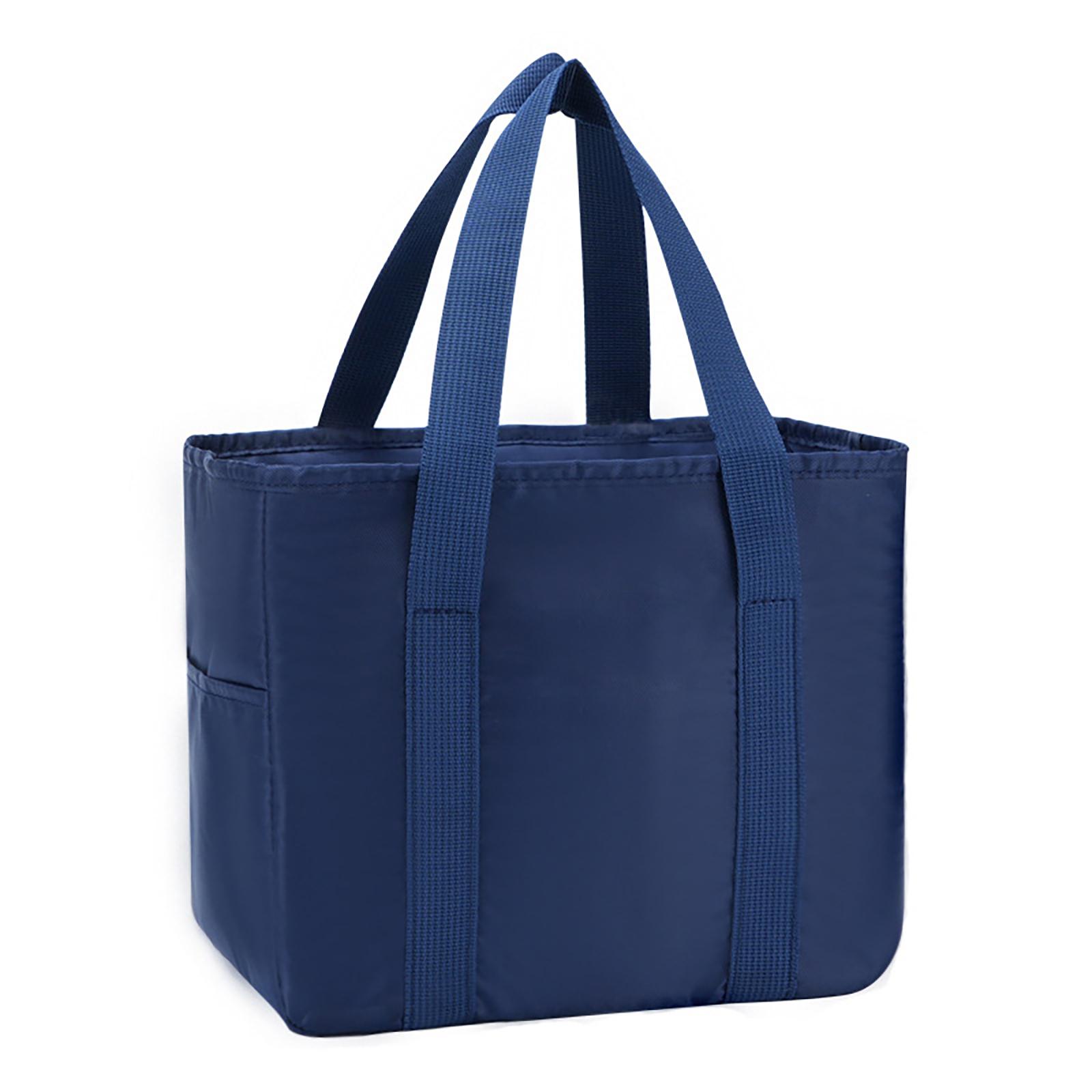 

Insulated Cooler Bag Portable Cool Picnic Food Drink Bag Cooling Bag Cool Lunch Bag For Outdoor Activities Camping Navy blue #1