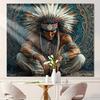 Indian Chieftain Background Cloth Tribal Totem Hanging Cloth Retro Personality Studio Studio Photography Studio Background Wall