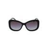 Chanel Letter Logo Design Irregular Sunglasses Women's Black