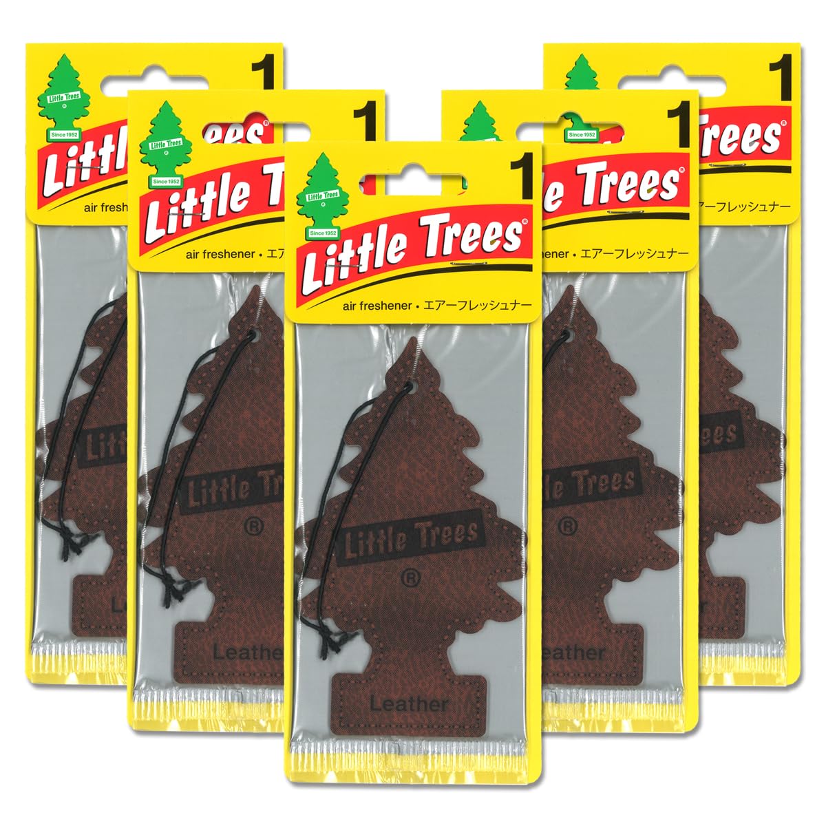 Little Trees Leather Set of 5 Little Trees Leather Air коричневый