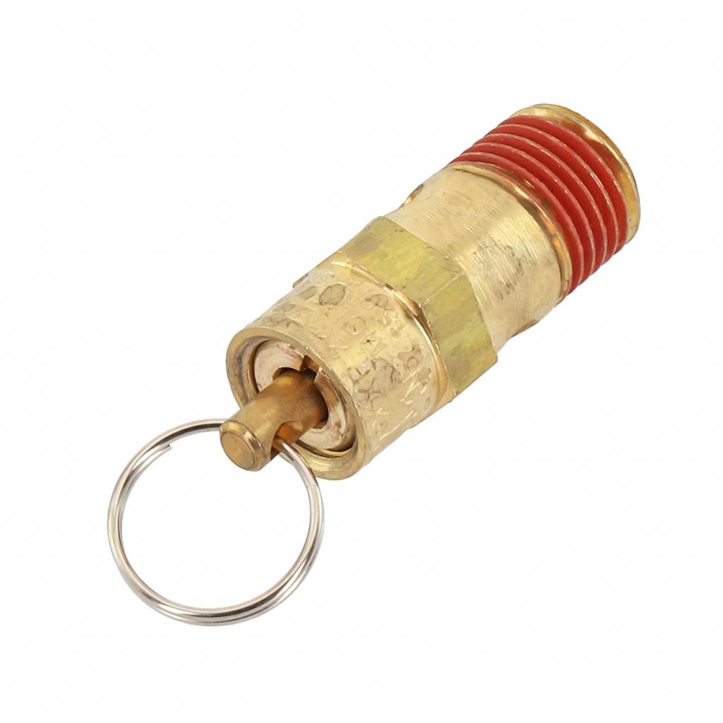 Heavy Duty Brass Safety Valve for Air Compressors with Pressure Regulation