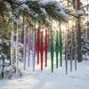 12 Stück Acryl Klar Weihnachtsbaum Eiszapfen Ornamente Weihnachtsbaum Hängende Deko Feiertags Festlich