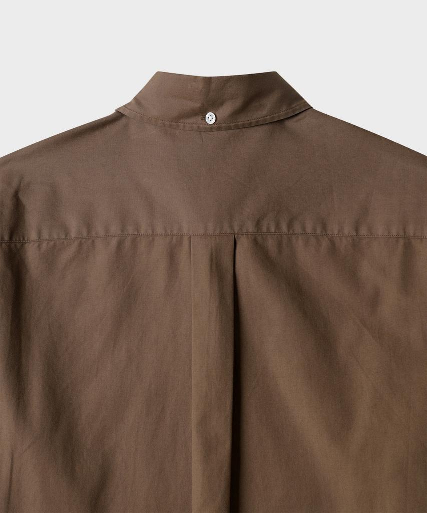TAILDERN Miles Cotton Button Down Shirts Brown
