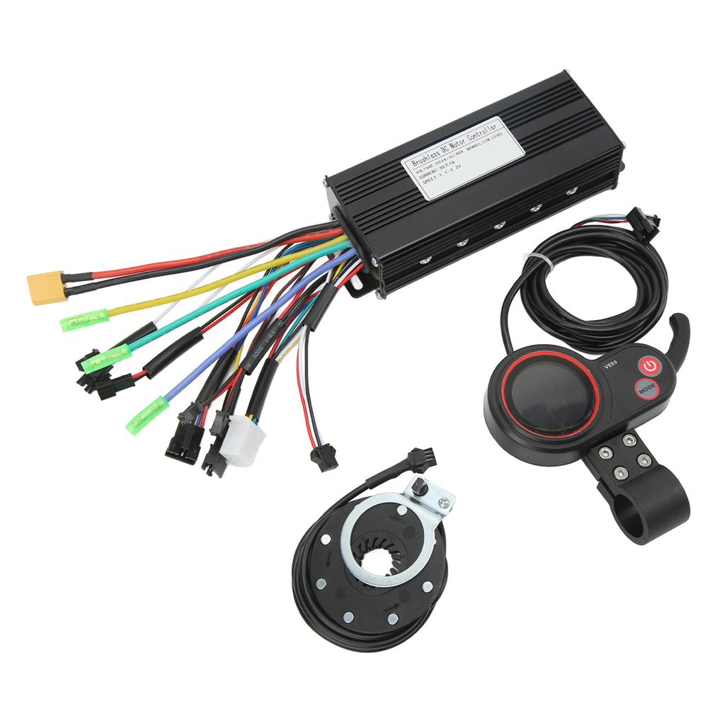 24V 36V 48V 30A Sinewave Brushless Motors Controller Colorful V889 Panel Power Assist Sensor Electric Bike Conversion