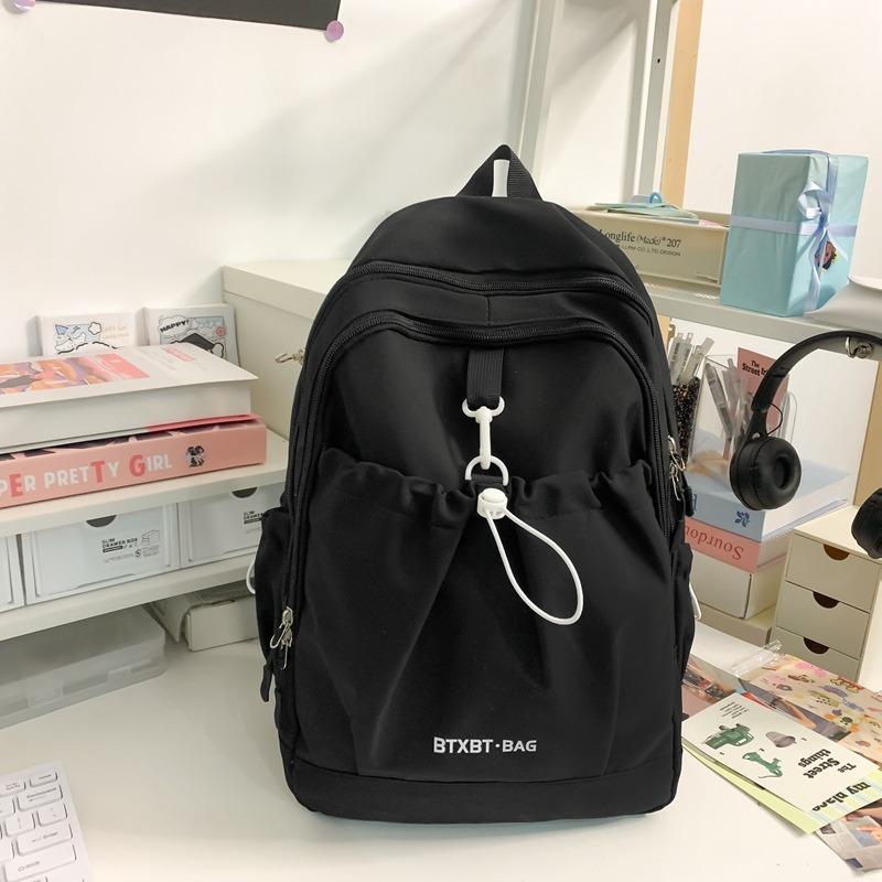 New Simple and Fashionable Niche Design Student Schoolbag Female Junior High School Student Versatile Backpack