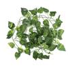 Artificial Fake Leaves Hanging Vines 6.89ft Long Vine Reptile Habitat Decor (Scindapsus Leaves)