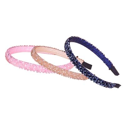 Women Crystal Bride Headband Hair Clip Girl Rhinestone Hair Band Hoop Wand Wedding Jewelry Fascinator